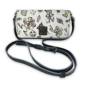 Dooney & Bourke Crossbody Wallet Disney Cruise Line Retired Print Rare Pre Owned